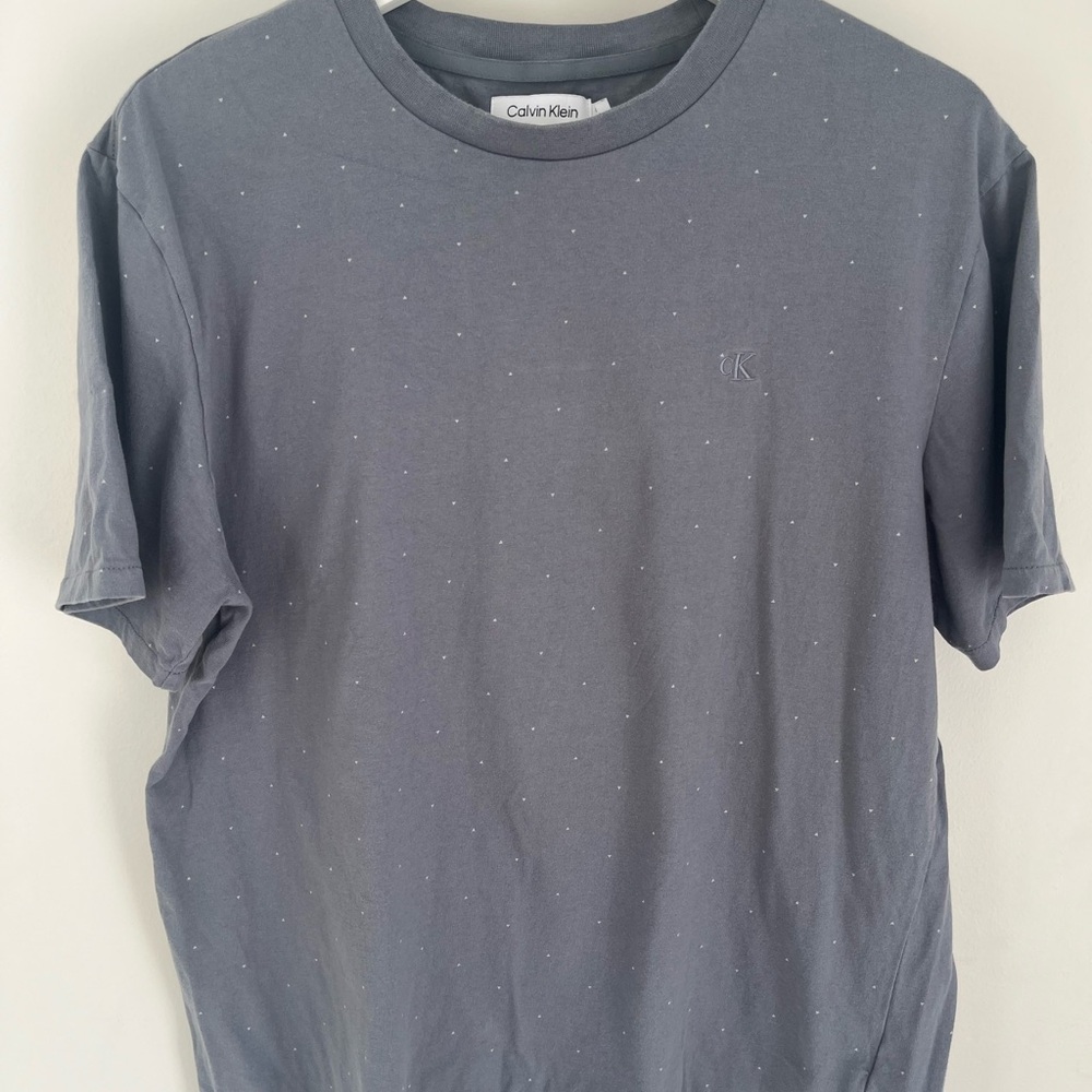 Calvin Klein Men's Charcoal Short Sleeve Tee